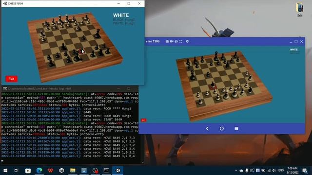 [Unity3D] Chess 3D Online - Game Cờ Tướng 3D Chơi Qua Mạng Sử Dụng Unity3D Và WebSocket