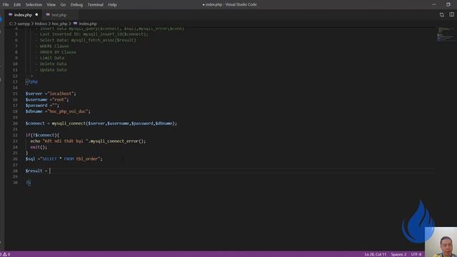 PHP cơ bản: Cách insert into, select, update, delete MySQL sử dụng PHP - bài 4 смотреть онлайн