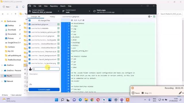 flutter 3 in hindi 2022 | android studio sync with GitHub Desktop смотреть онлайн