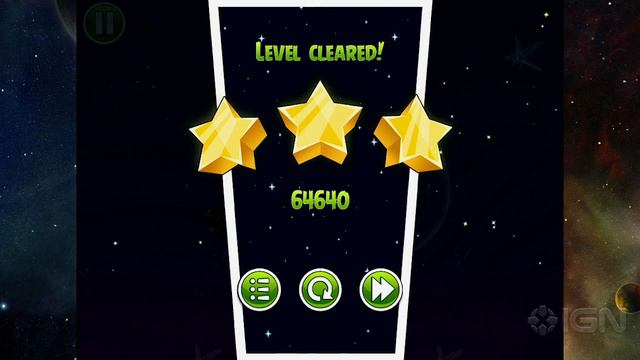 Angry Birds Space: Cold Cuts Level 2-25 3-Star Walkthrough смотреть онлайн