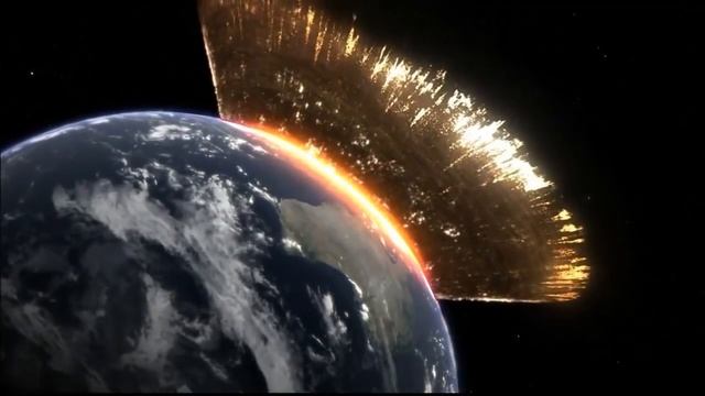 Как метеорит падает на землю в 2029 году