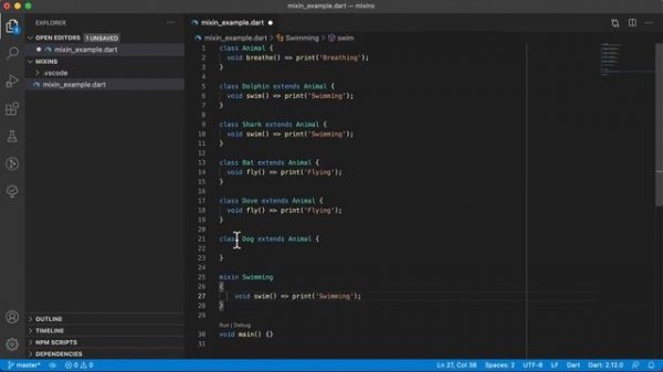 Dart Classes - Mixins