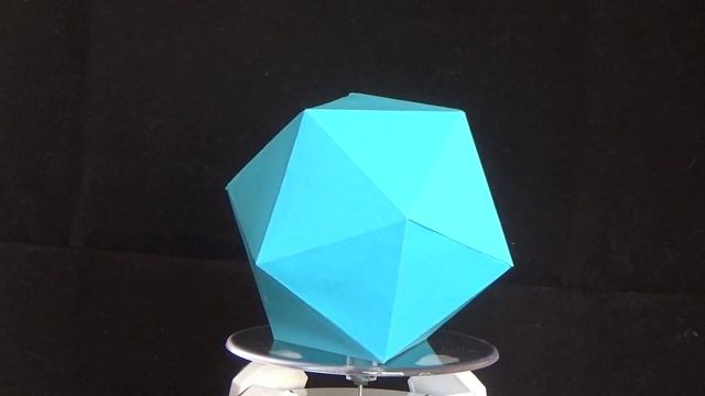 icosahedron model of paper, модель икосаэдра из бумаги смотреть онлайн