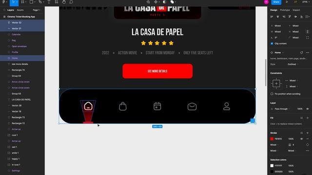 Cinema Ticket Booking App Design | UX/UI Design | On Figma | Creative & Modern Application Designs смотреть онлайн