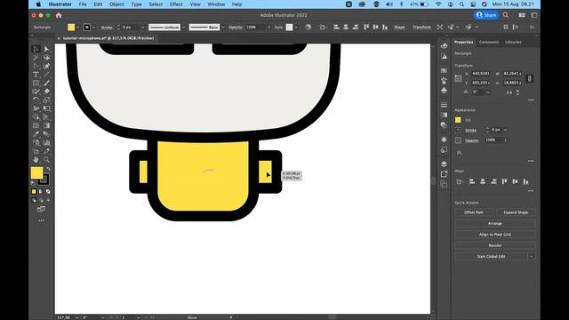 How to Draw Microphone with Adobe Illustrator смотреть онлайн