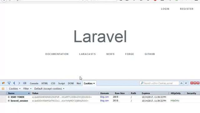 laravel cookie смотреть онлайн
