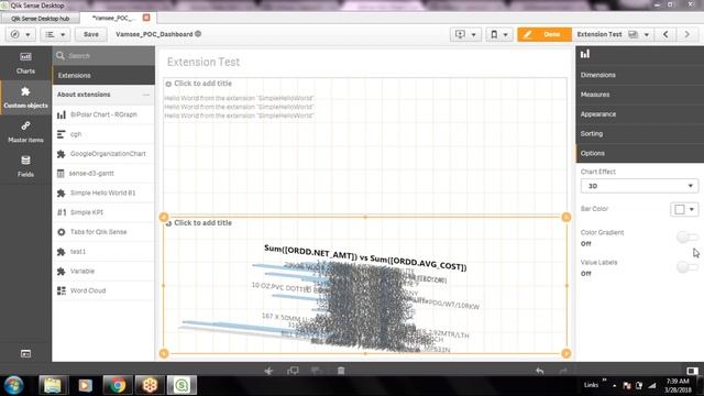 Qlik Sense Tutorial | Creating and Consuming Extension Object смотреть онлайн
