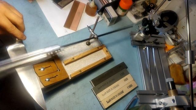 Сделал точилку для заточки ножей , камни KosiM 14A