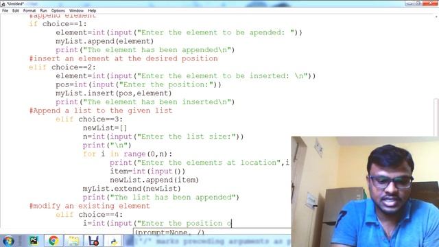 Python Tutorials List Operations Menu Driven Program Day 22 By Ashwath M Shetty смотреть онлайн