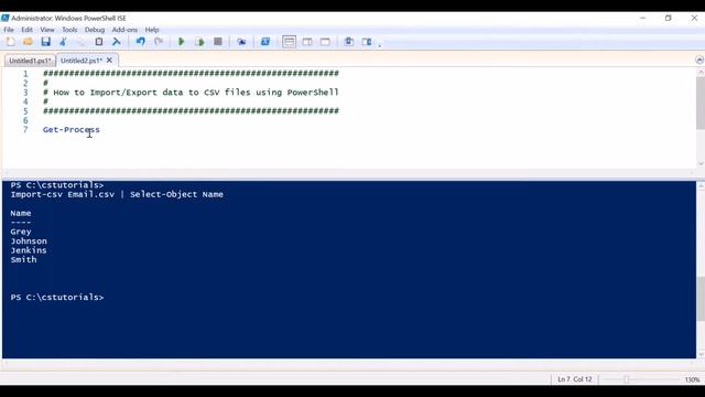 How to Import/Export data to CSV files using PowerShell смотреть онлайн