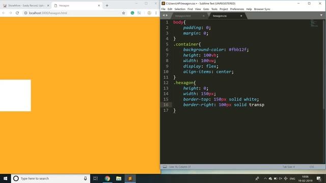How to Draw a Hexagon with CSS | How to Draw CSS Shapes-Tutorial 15 | CSS Tutorials смотреть онлайн