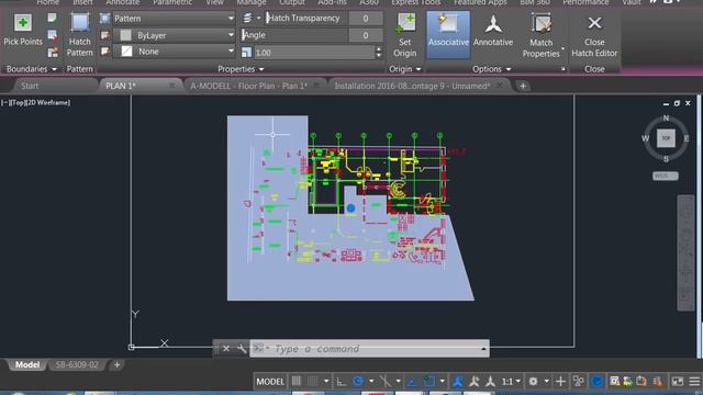 AUTOCAD 18 ÖVNING Redigera HATCH / SKRAFFERING смотреть онлайн