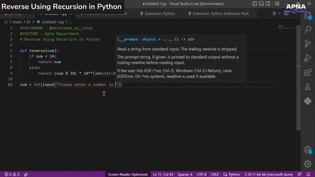 "Mastering Recursion: How to Reverse Sequences in Python Using Recursive Functions" смотреть онлайн