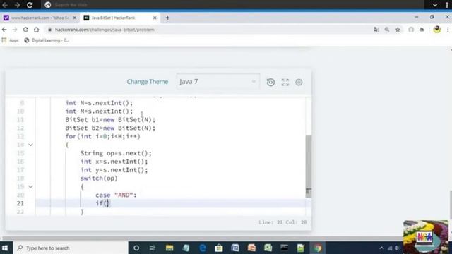 40:Java BitSet || Hackerrank java solutions. смотреть онлайн