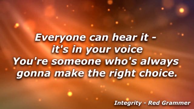 Integrity lyrics смотреть онлайн