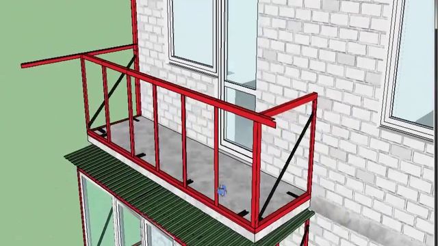 Балкон. Сварка каркаса. Часть 5