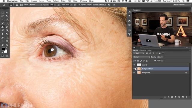 How to Remove Wrinkles in Photoshop смотреть онлайн