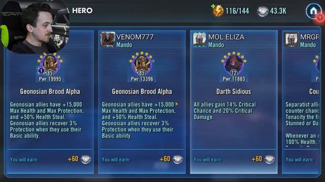 Dark Side 9-Hard Battles - Star Wars Galaxy of Heroes смотреть онлайн