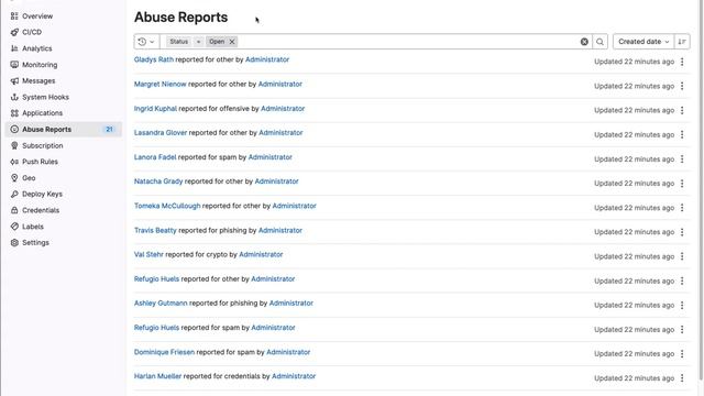 Updated abuse reports list page MVC demo смотреть онлайн