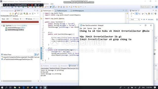 ErrorCollector inJUnit (JUnit Tutorial P4) смотреть онлайн