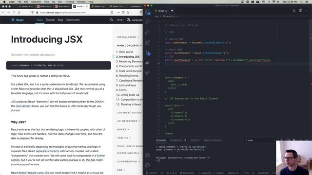 WEB422 Week 03 Part 3 - JSX, React Elements and Components смотреть онлайн