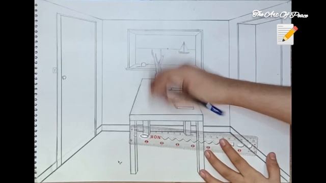 How to draw 3D Room sketch for beginners || Speed drawing смотреть онлайн