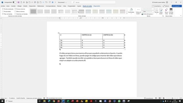 Unit 03 How to edit tables Borders and background смотреть онлайн