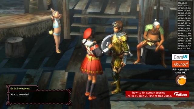 CemU Wii U Linux | Monster Hunter 3 Ultimate on PC | GTX 1650 Ubuntu 19.10 1080p screen tearing Fix смотреть онлайн