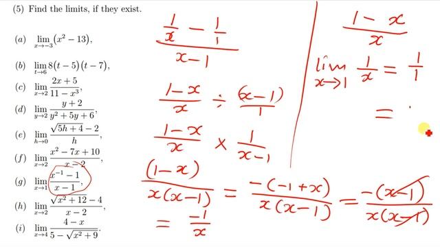 Q5 Find the limits, if they exist. SIMPLIFYING LIMITS смотреть онлайн