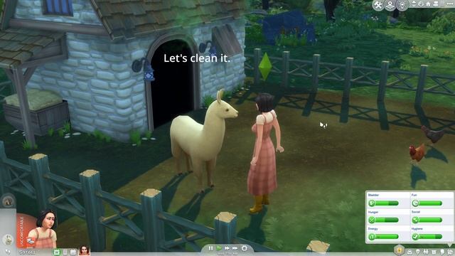 Getting a Llama, The Sims 4 Cottage Living смотреть онлайн