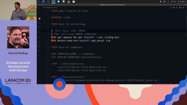Kickass Laravel Development with Docker - David McKay - Laracon EU 2018 Amsterdam смотреть онлайн