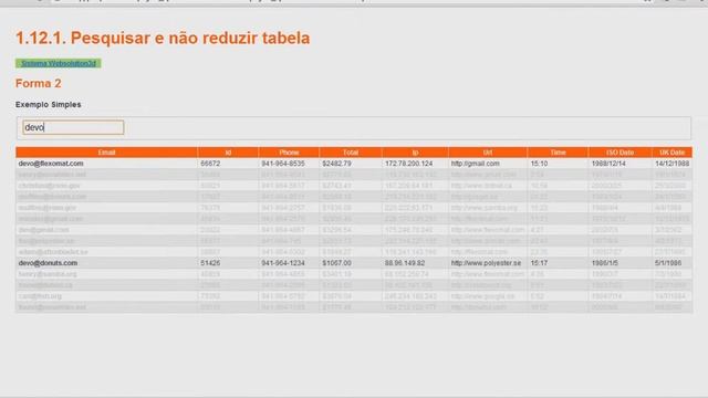 1.12.2. Pesquisar e não Reduzir Tabela смотреть онлайн