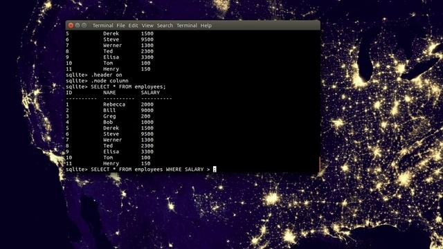SQLite - WHERE Clause смотреть онлайн