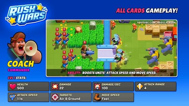 Rush Wars GAMEPLAY! ALL 43 CARDS | New Supercell Game for Android & iOS смотреть онлайн