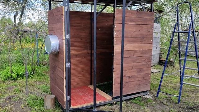 Дачный душ своими руками/ летний душ /часть третья / соседи в шоке / душ на участке смотреть онлайн