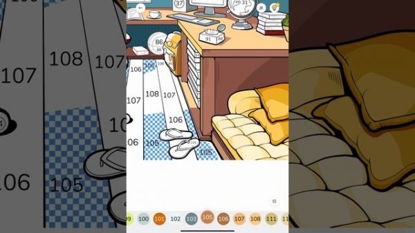 Zen Color app Paint by Numbers Color with me Computer Room Office #colour #relaxing #interiors