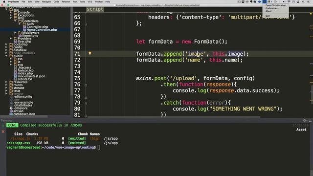 Laravel - Uploading files with Vue - Part 5 смотреть онлайн