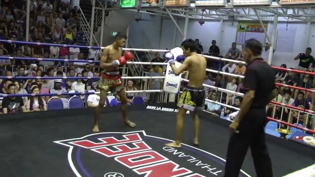 Yod (Sinbi Muay Thai- Red Corner) fights at Bangla Boxing Stadium- 01.02.2017. смотреть онлайн