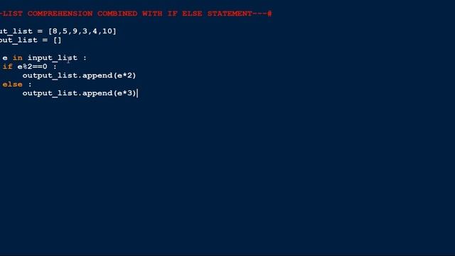 Python Tricks - List Comprehension combined with if else statement смотреть онлайн