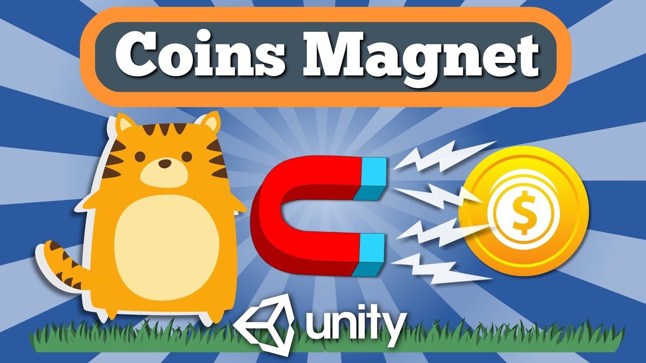 Unity 2D Tutorial How To Make Coins Magnet And Simple Coins Score UI Counter For Arcade Game. смотреть онлайн