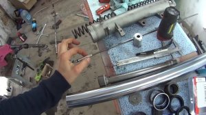 yamaha ,Ямаха ТДМ 850 вилка часть 2 ремонт замена масла, сальников