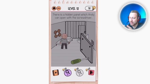 Как пройти Brain Test 2 Побег из тюрьмы 12 уровень смотреть онлайн