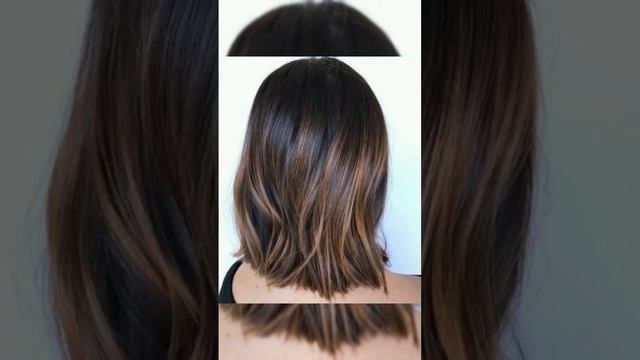 Stunning highlights on dark brown hair#withoutbleach смотреть онлайн