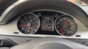 VW Passat B6, ( 2010) , Сброс сервиса после замены масла