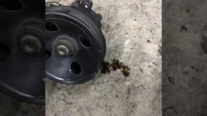 S500 w220 m113  снять насос ГУРа