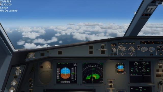 Aerosoft A330 on Vatsim - Portugal to Brazil смотреть онлайн