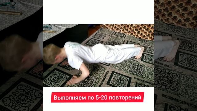 Отжимания от пола разным хватом. #тренимдома#живиспортОмдома#детиспорт#дзюдоомск#сидимдома смотреть онлайн