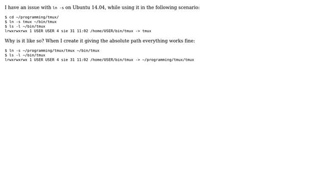 Why ln -s creates relative broken links? смотреть онлайн