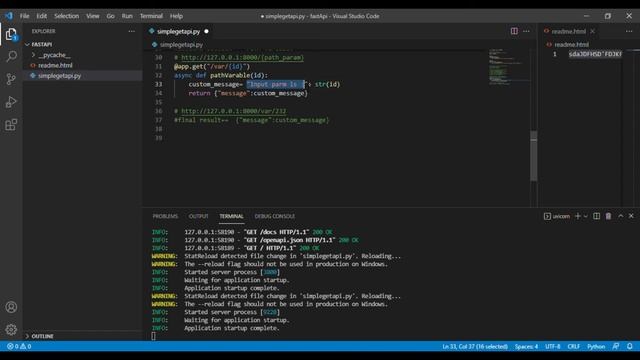How to write get API with path parameters ( FastAPI) смотреть онлайн