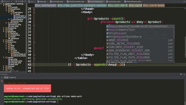 Laravel - Column Sorting With Pagination - Part 5 смотреть онлайн